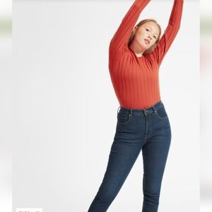 NWT EVERLANE AUTHENTIC STRETCH HIGH RISE SKINNY JEANS 23 TALL